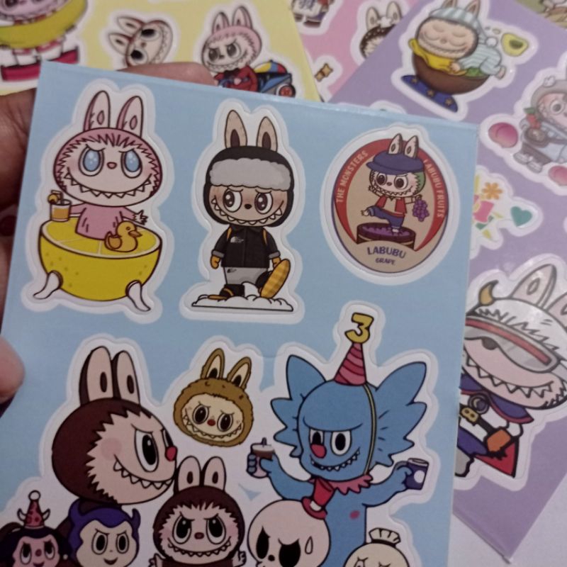 

Stiker Deco Labubu Sticker Sanrio Sticker Aesthetic Sanrio Character Stiker HP