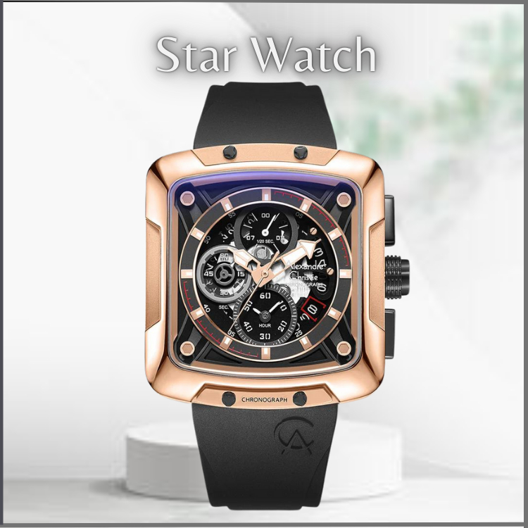 JAM TANGAN ALEXANDRE CHRISTIE 3039 GC MEN'S RUBBER