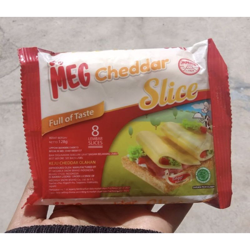 

Keju MEG Serbaguna Cheddar Slice 8's