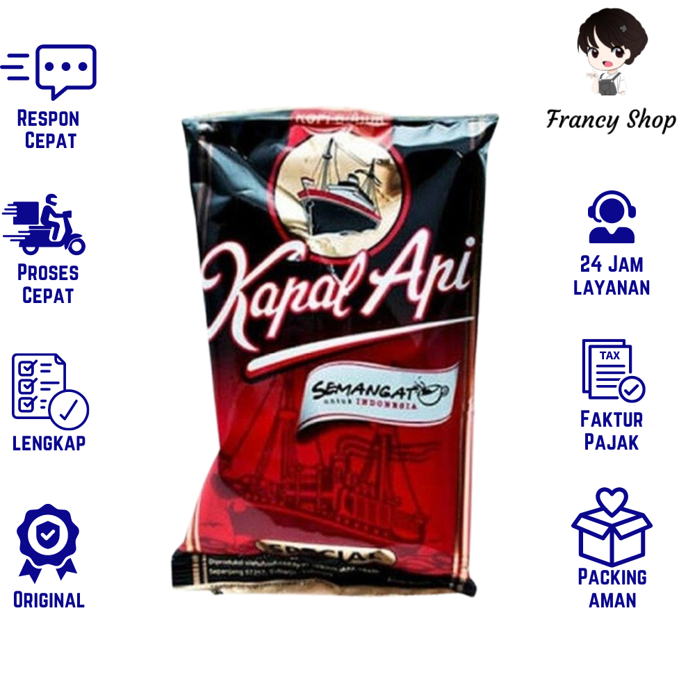 

Kopi Bubuk Kapal Api Spesial Merah Pouch 160 gr