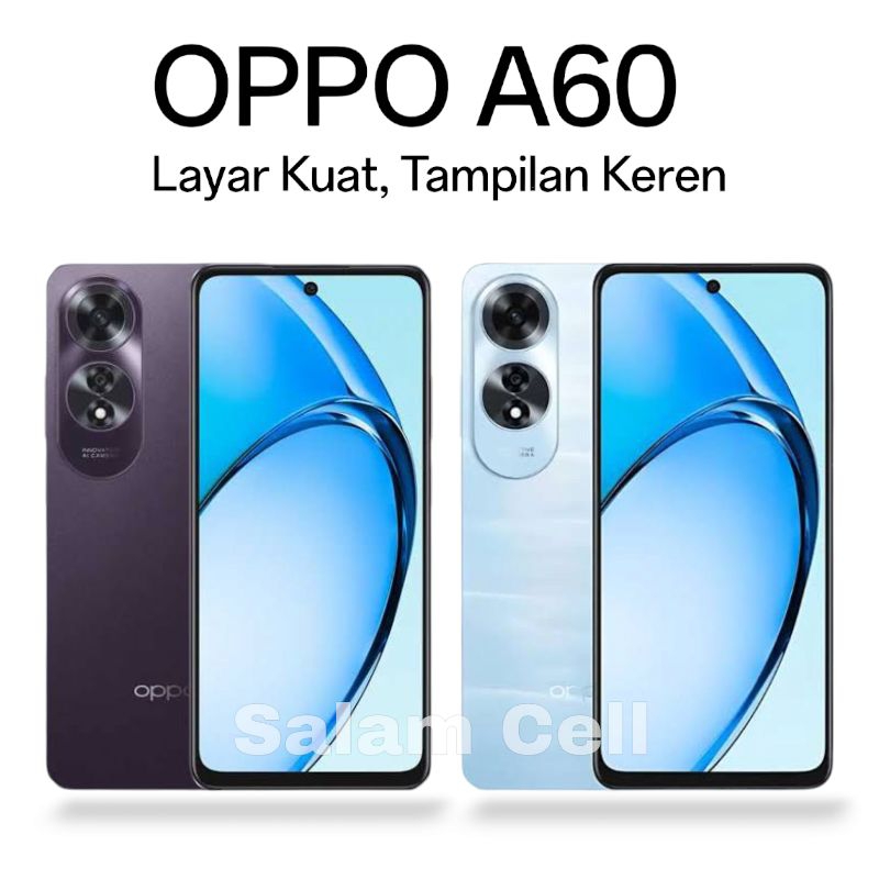 OPPO A60 NFC Ram 8+8/256GB SuperVOOC 45W 5000mAh Layar Kuat Garansi Resmi