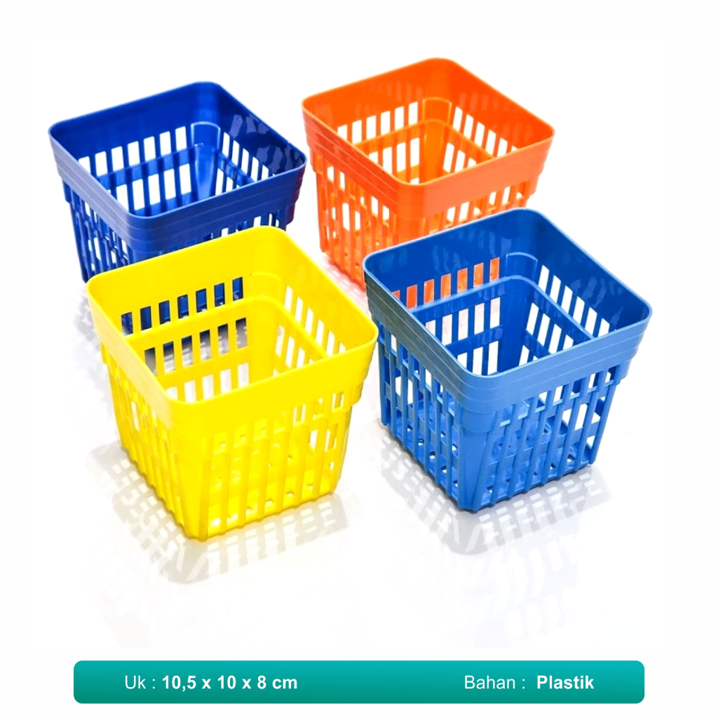 

Tempat Pensil Plastik Tempat Pulpen Kotak Jenia Tempat Alat Tulis Pen Holder Warna-warni