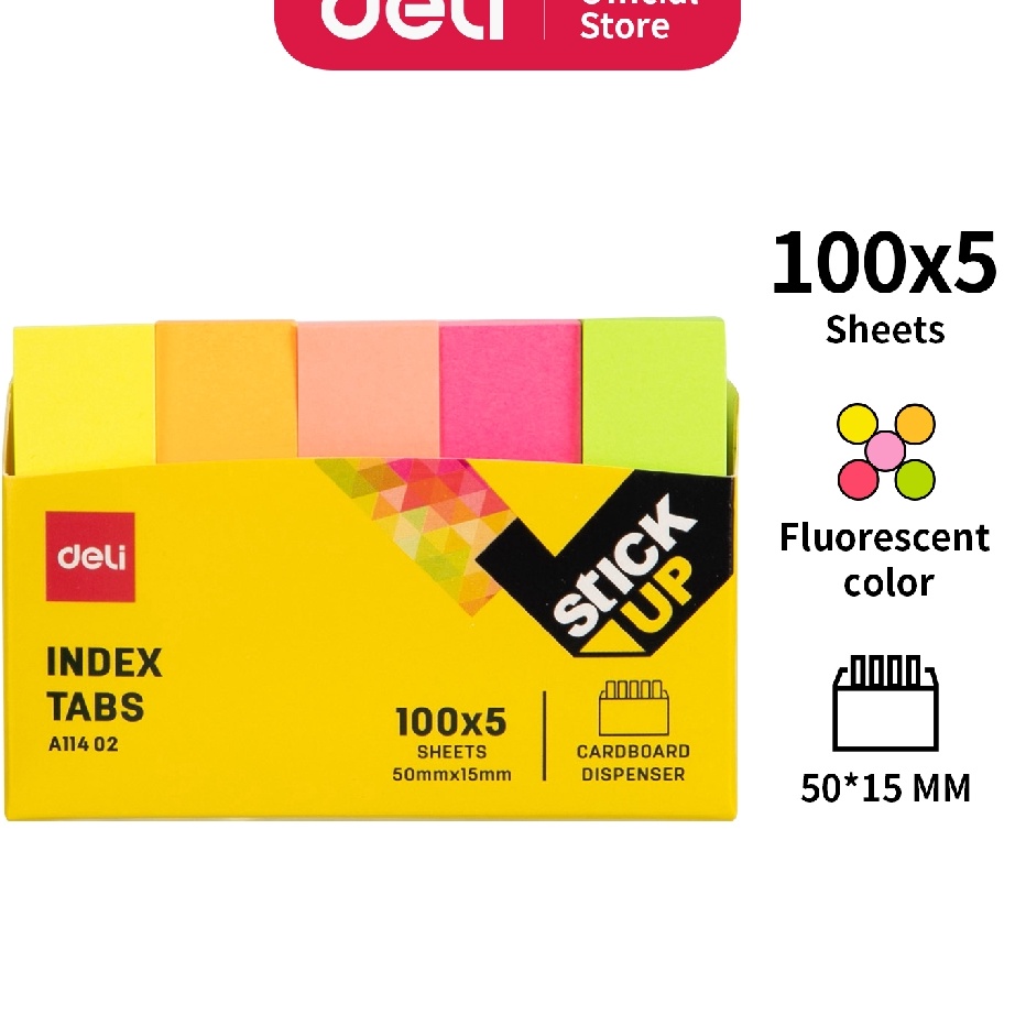 

TRENDY Deli Index Tab Plastik Sign Here 1 sheets EA1142