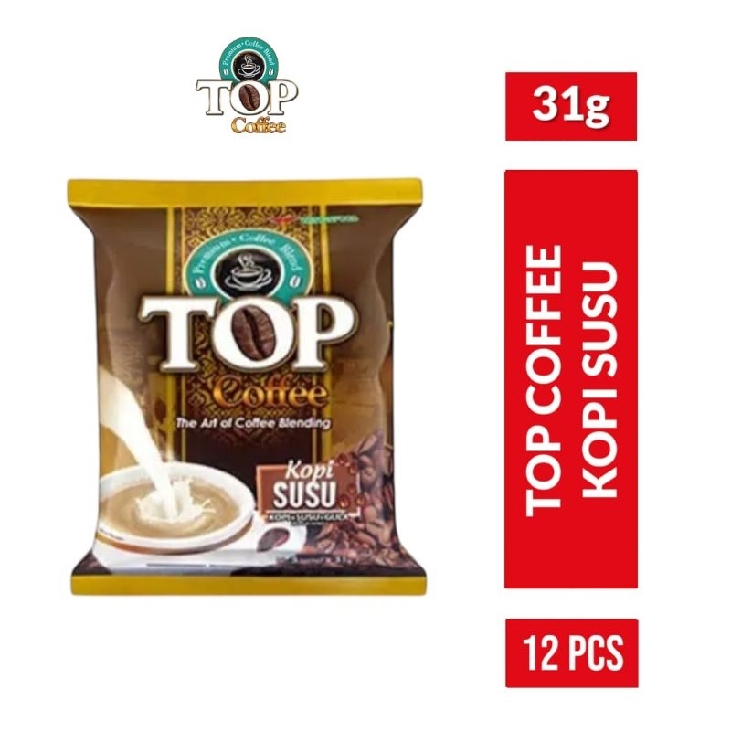 

TOP COFFEE Kopi Susu 12x31gr / Top Coffee Kopi Susu Renceng 12 pcs