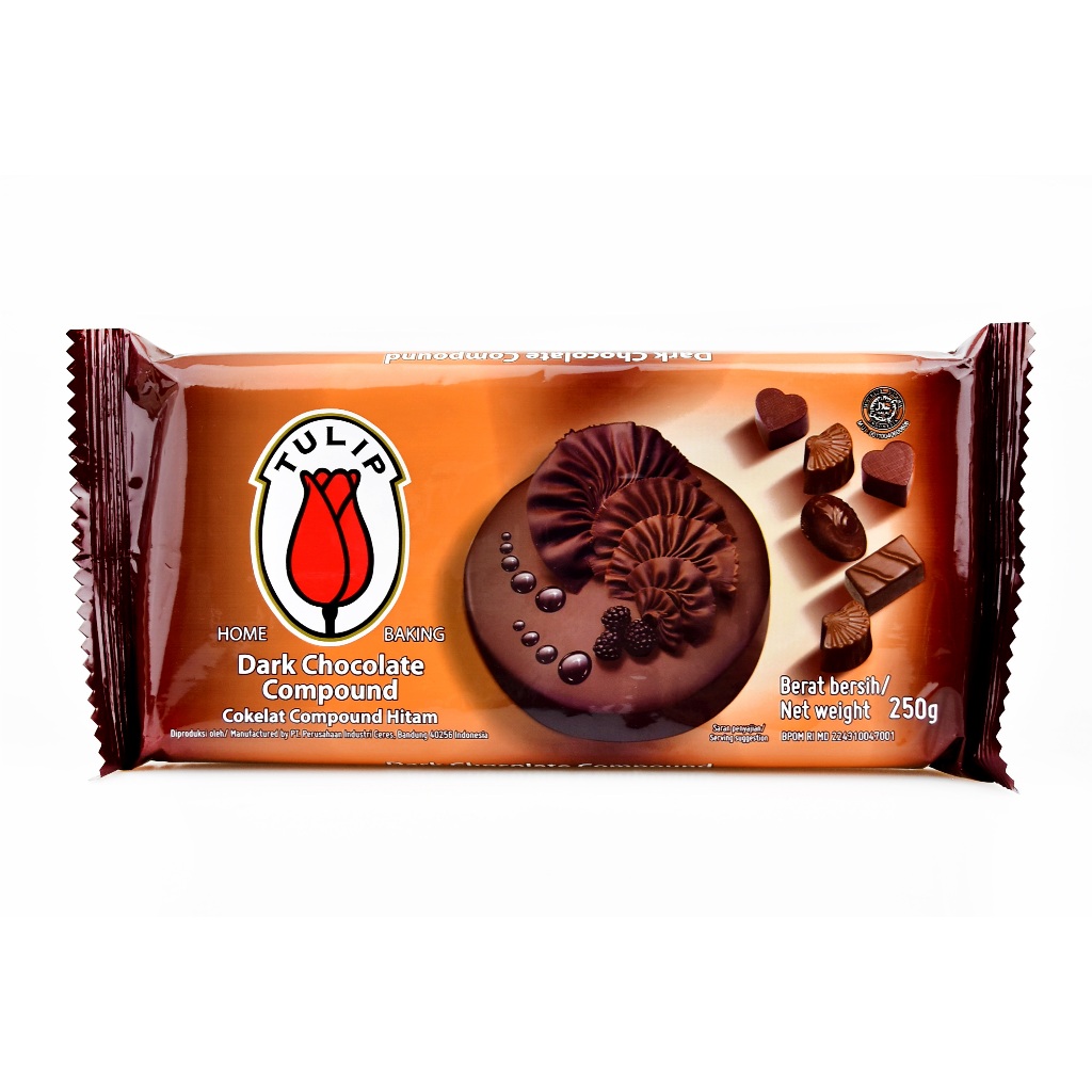 

COKLAT TULIP DARK & WHITE COMPOUND 250 gr