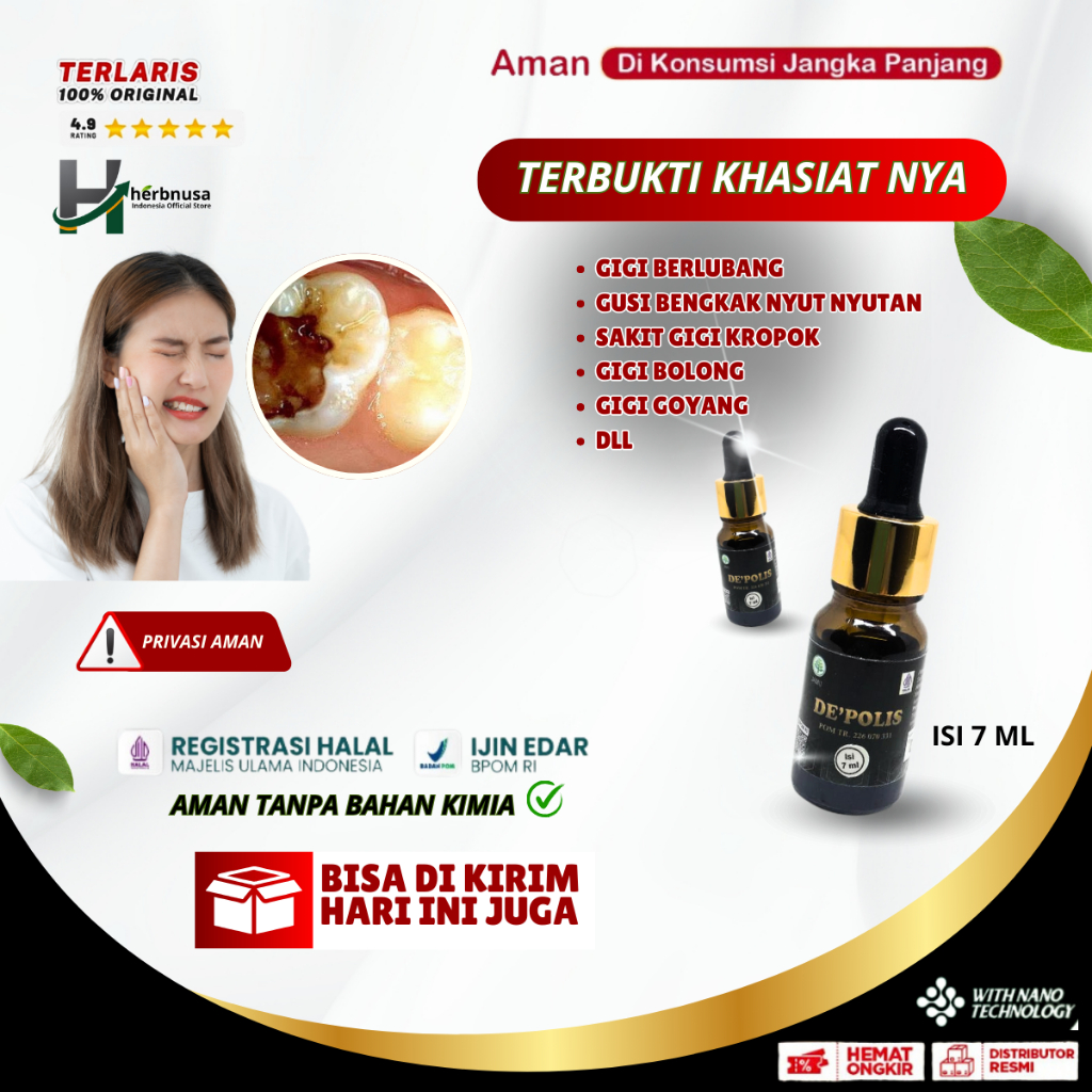 Obat Gigi Berlubang, Obat Sakit Gigi Berlubang, Obat Gusi Bengkak Nyut Nyutan, Obat Sakit Gigi Kropo