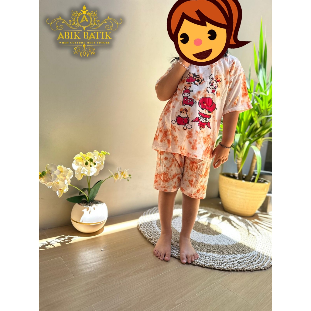 Kaos Anak Katun Motif Batik | Kaos Anak Anti Alergi