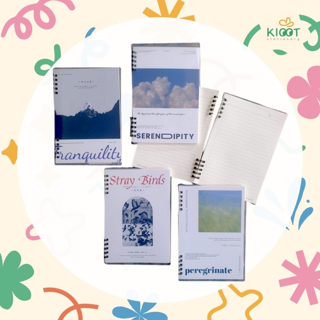 

Kioot - Buku Tulis Spiral A5 / Notebook Ring Catatan Sekolah Kuliah Pemandangan Quotes HC-009