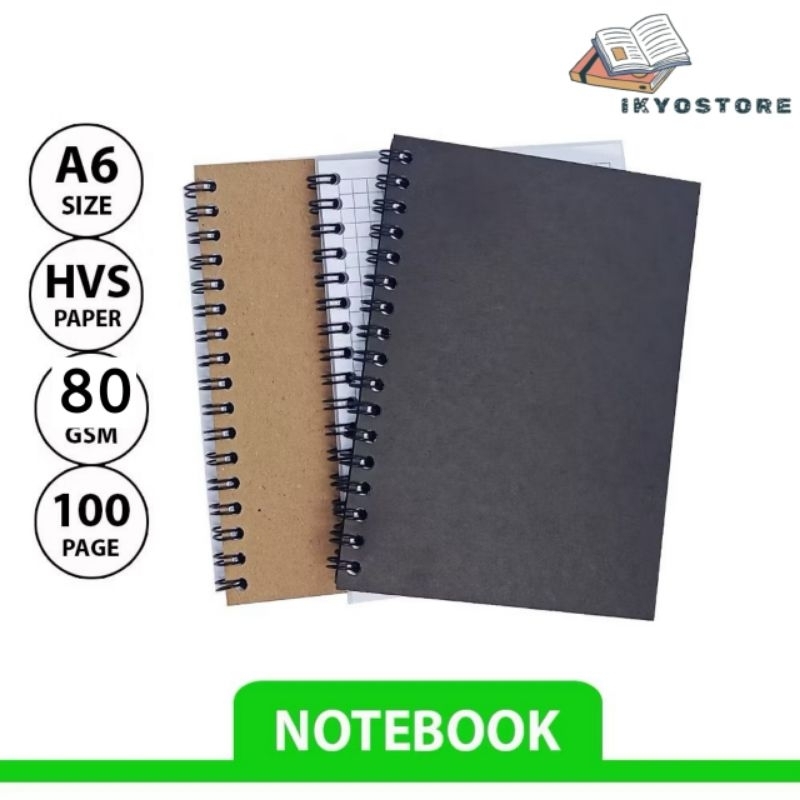 

NOTEBOOK A6 HVS /BUKU NOTEBOOK MINI MURAH/GRID/KOTAK2#DOTTED/TITIK2 #BLANK/POLOS