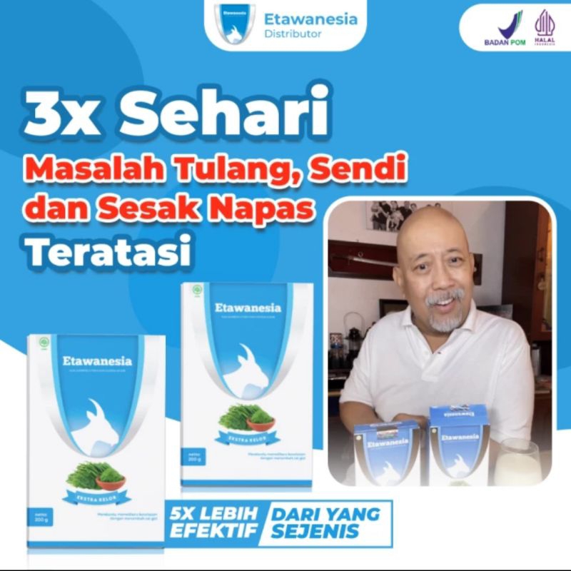 

Susu Kambing Etawa Etawanesia Biru 200g – Nutrisi Tulang, Sendi & Pernafasan