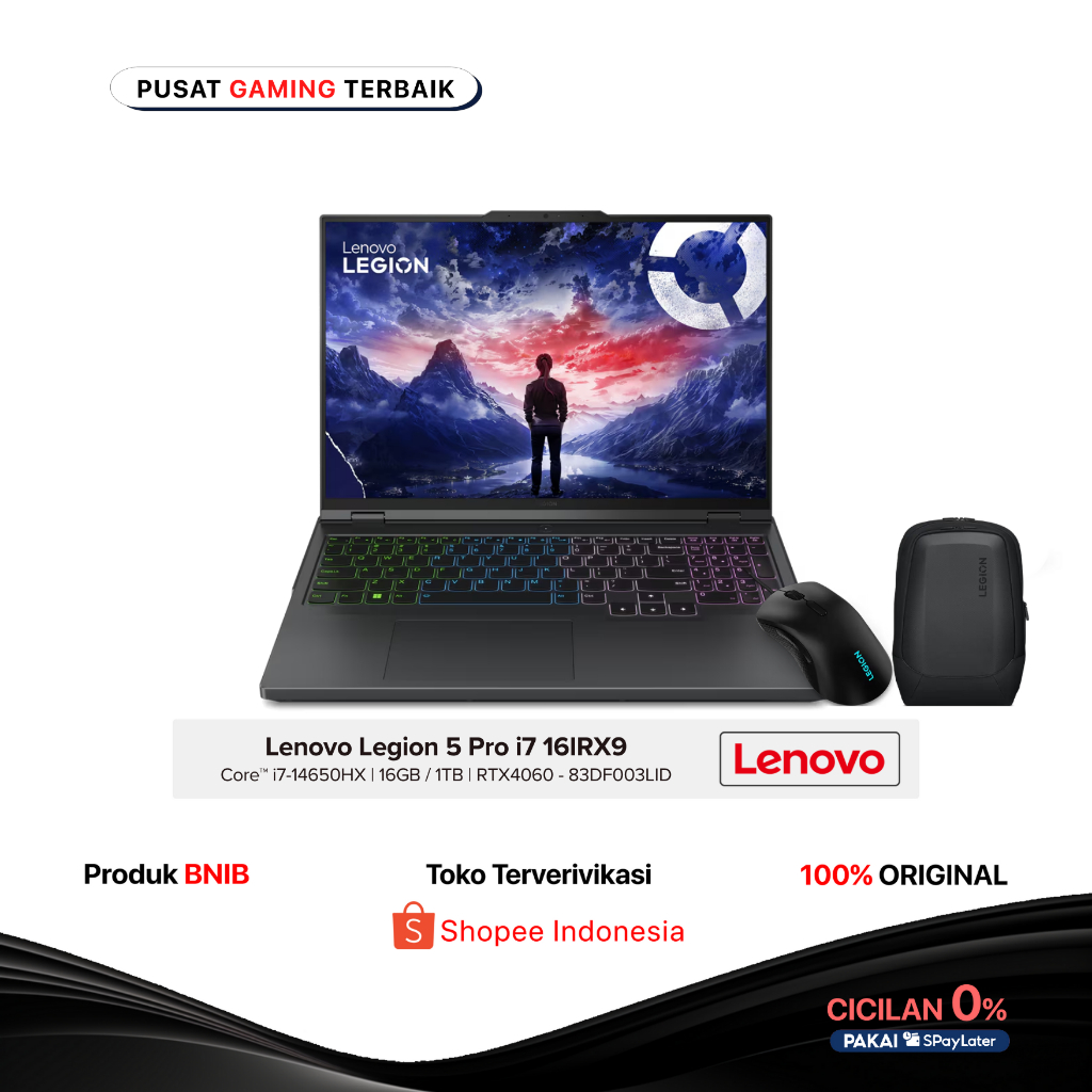 Lenovo Legion 5 Pro i7 16IRX9 14650HX 16GB / 1TB RTX 4060 16" WQXGA IPS WIN11