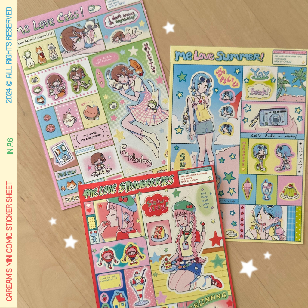 

Caream - MELOVE Mini Comic Series A6 Sticker [ ORIGINAL ]
