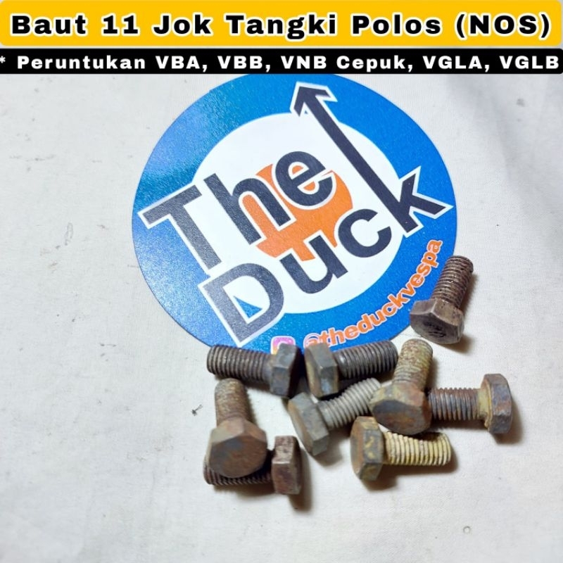 Baut 11 Polos Tangki Jok NOS Vespa VBB VBA VNB VGLA VGLB Kongo