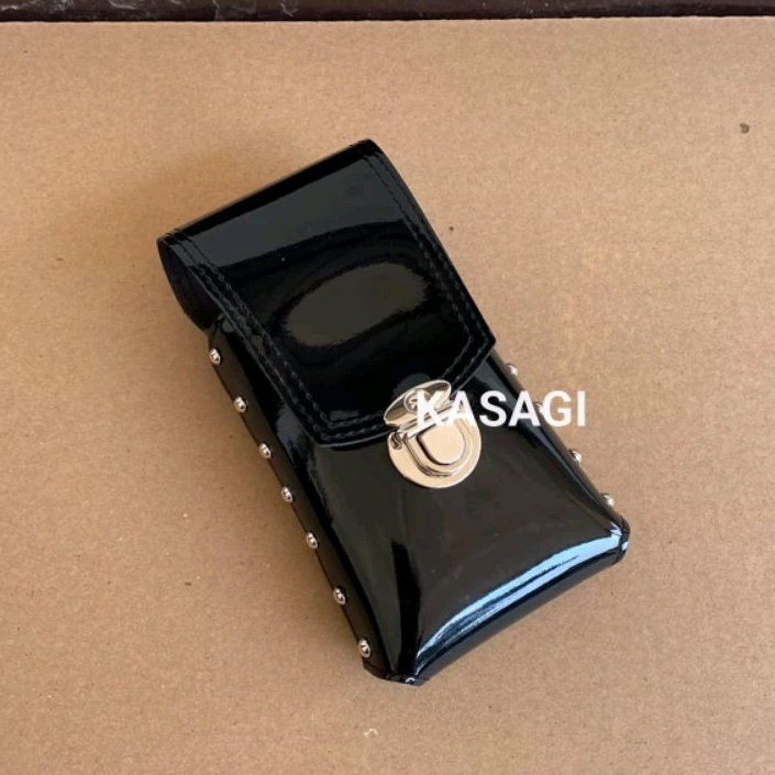 Sarung Dompet HP Pinggang Polri Lantas Satpam Dll Kulit Kilap | M1L