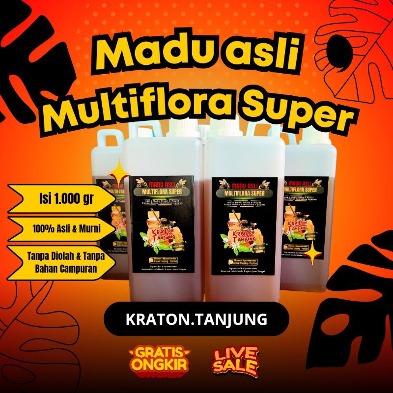 

Madu Murni Multi Flora Super Kraton Tanjung – 1000g / 1kg