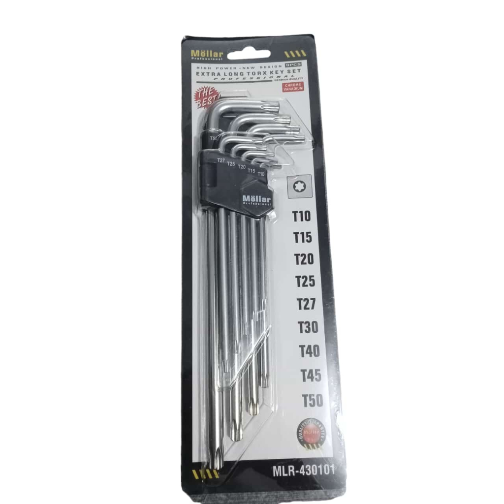 KUNCI L SET MOLLAR 9 PCS BINTANG PANJANG