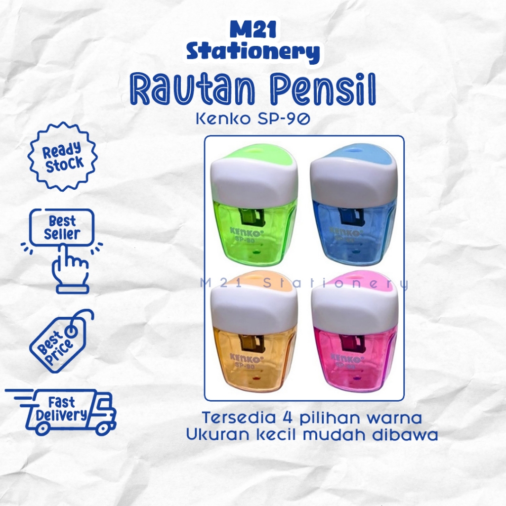 

(1 PCS) RAUTAN PENSIL KENKO SP-90 / WARNA RANDOM RAUTAN PENSIL KECIL 1 LUBANG SERUTAN MANUAL PENCIL SHARPENER ALAT TULIS KANTOR LENGKAP MURAH ATK SEKOLAH KULIAH KAMPUS M21 STATIONERY JOGJA