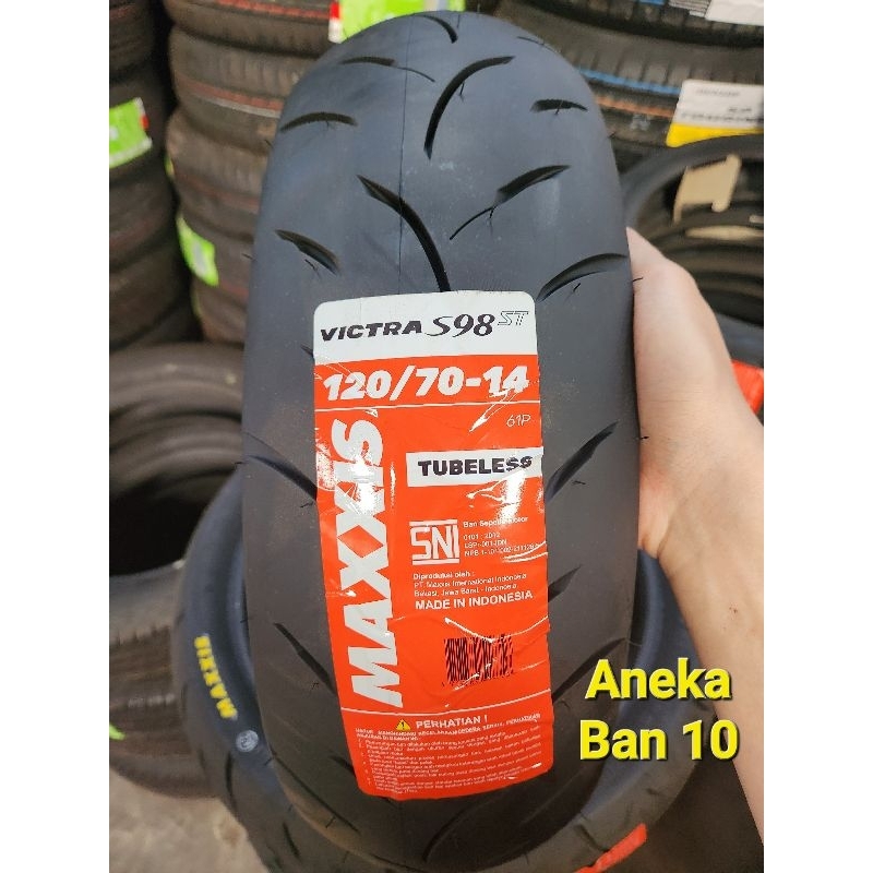 Ban Maxxis 120/70-14 Victra S98ST Tubeless