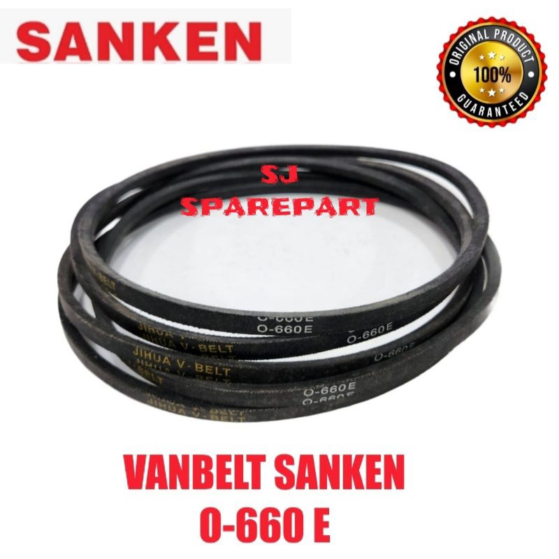 VANBELT FANBELT V-BELT MESIN CUCI SANKEN ORIGINAL O-660E