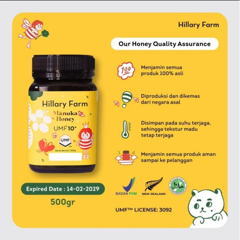 

Hillary Farm Manuka Honey UMF 10+ New Zealand (MADU)