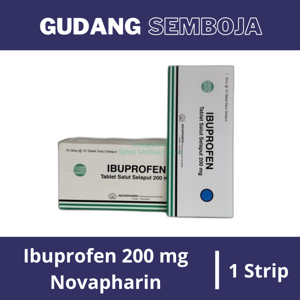 Ibuprofen 200 mg Novapharin / Obat Nyeri Demam Sakit Kepala