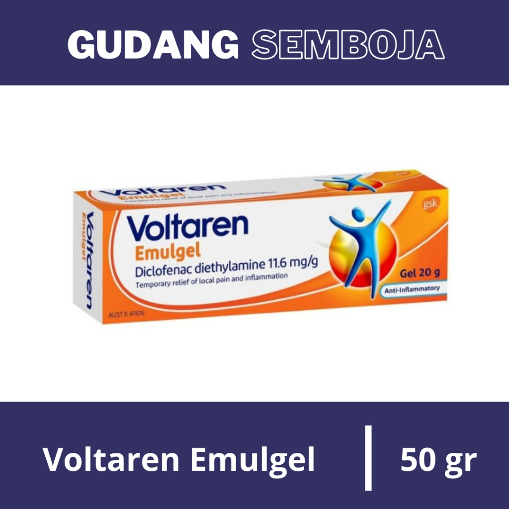 Voltaren Emulgel 50 gr / Obat Pereda Nyeri Diklofenak / Diclofenac Diethylamine