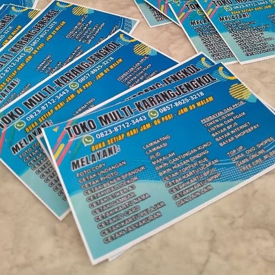 

Stiker Nama Usaha | Tahan Air | Stiker Nama Toko | Isi 30-200 stiker