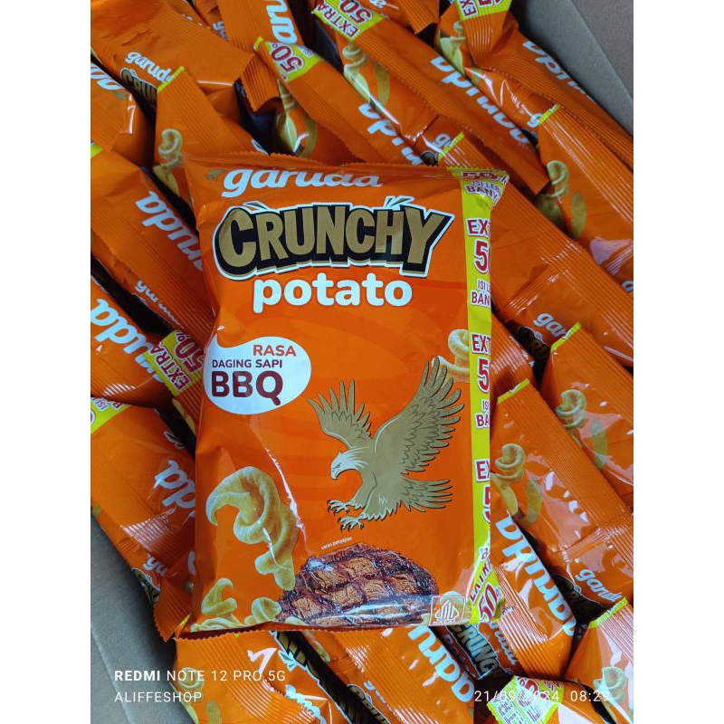 

snack garuda crunchy potato rasa bbq