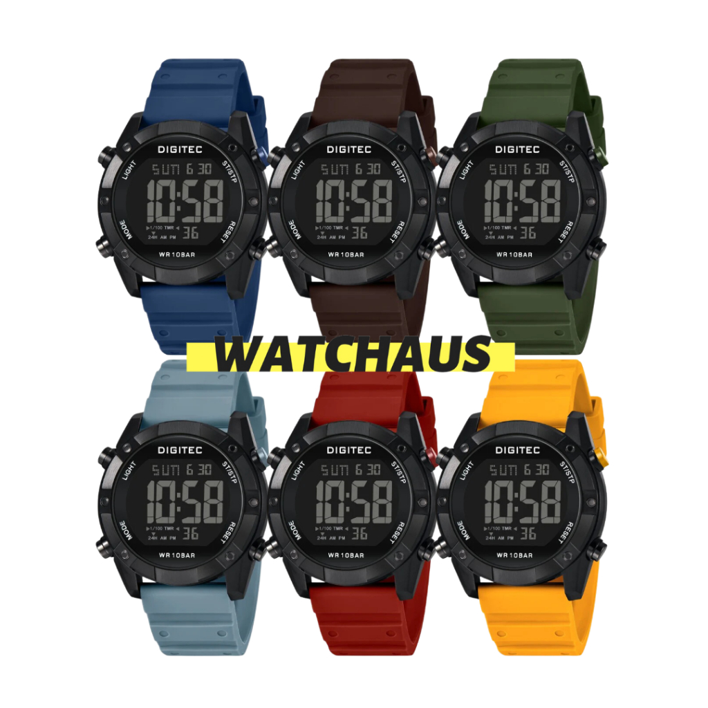 JAM TANGAN PRIA DIGITEC DGS5203 DGS 5203 DGS-5203 DIGITAL SILICON / KARET / RUBBER STRAP