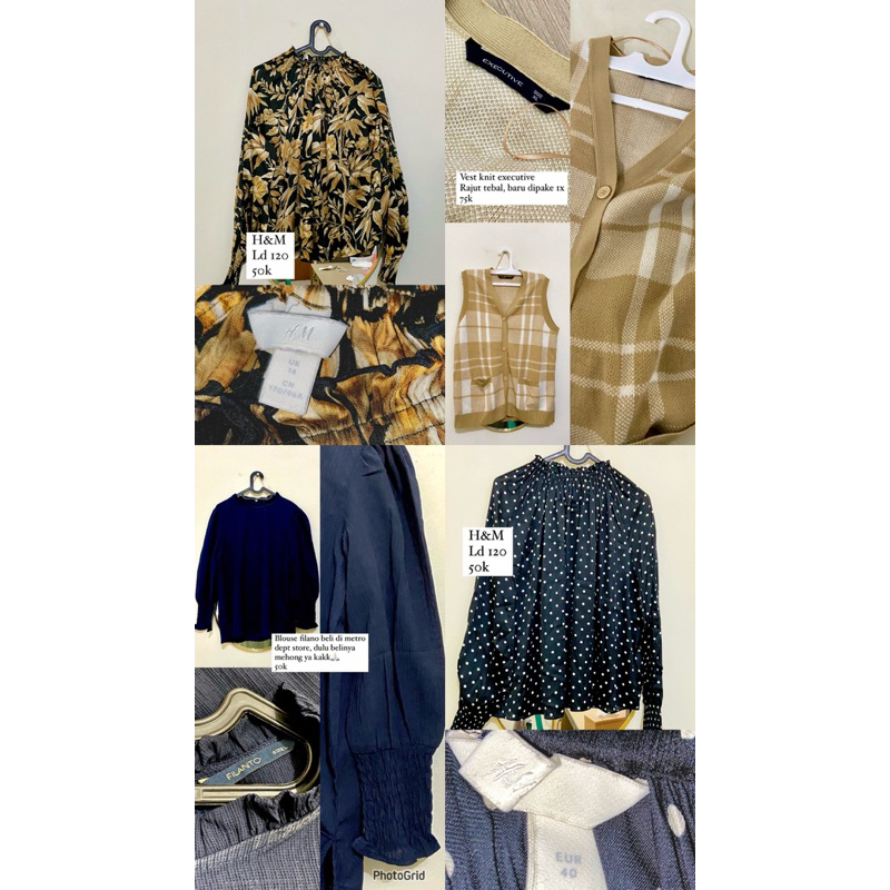 Atasan Blouse Wanita Preloved Branded