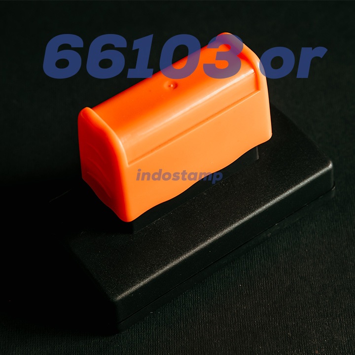

gagang stempel flash 66103 ORANGE 66mm 103mm stamp indostamp best quality grosir