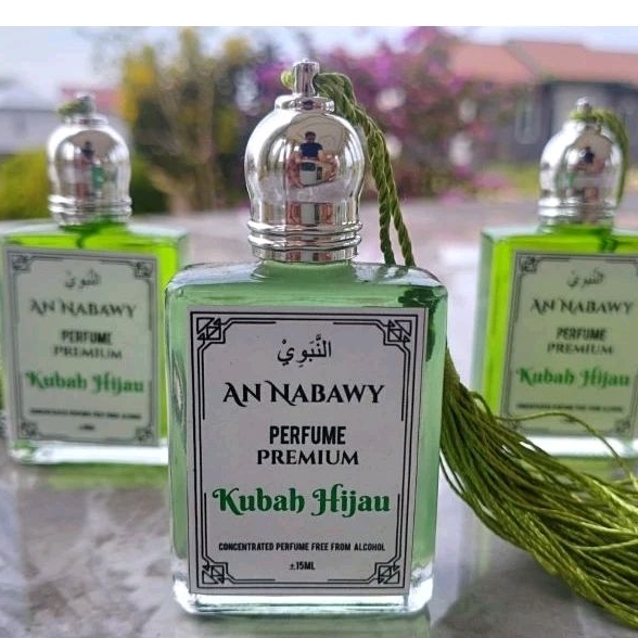 Parfum Minyak wangi Kubah Hijau Tutup Rumbai hijau