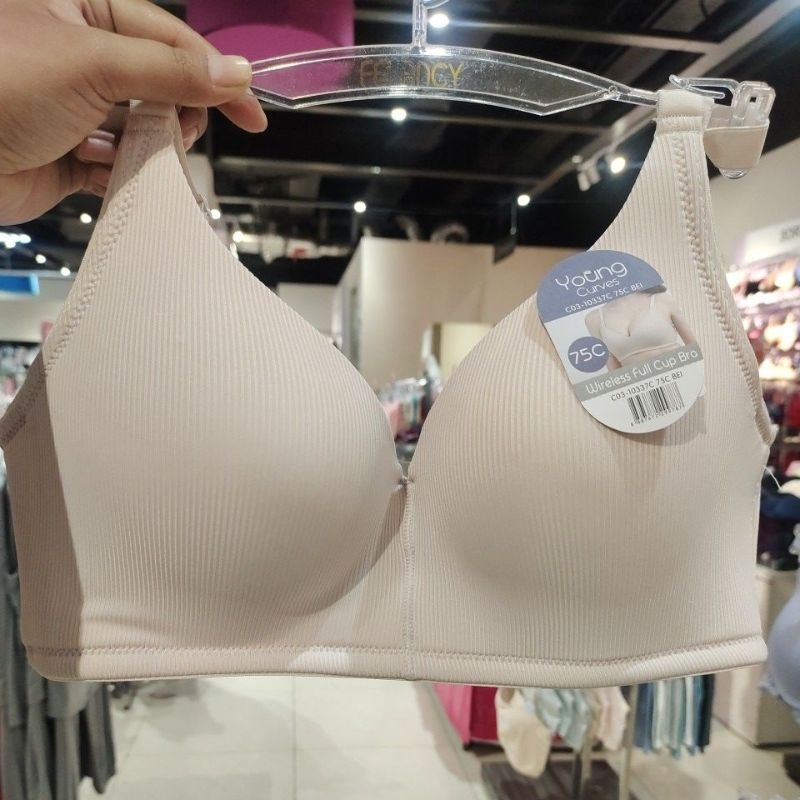 Young Curves bra big cup tanpa kawat model full  C03-10337C dan D