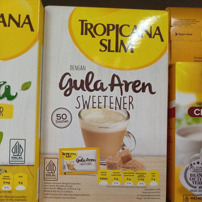 

Tropicana slim sweet gula aren 50x20gr