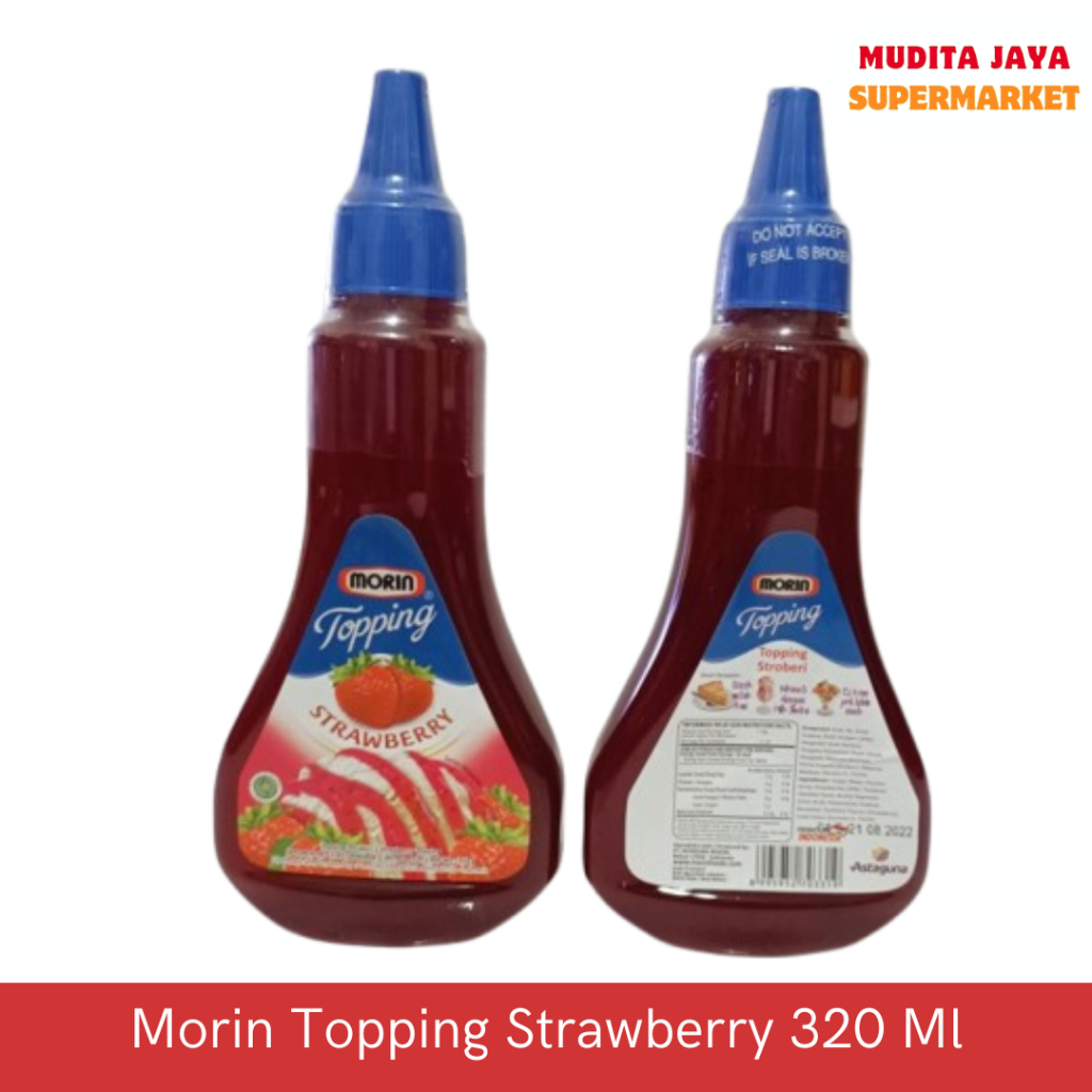 

Morin selai topping Cokelat, Caramel & Strawberry 310gr