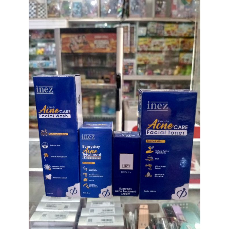 Sepaket skincare acne/1 Set skincare untuk kulit berjerawat/inez acne