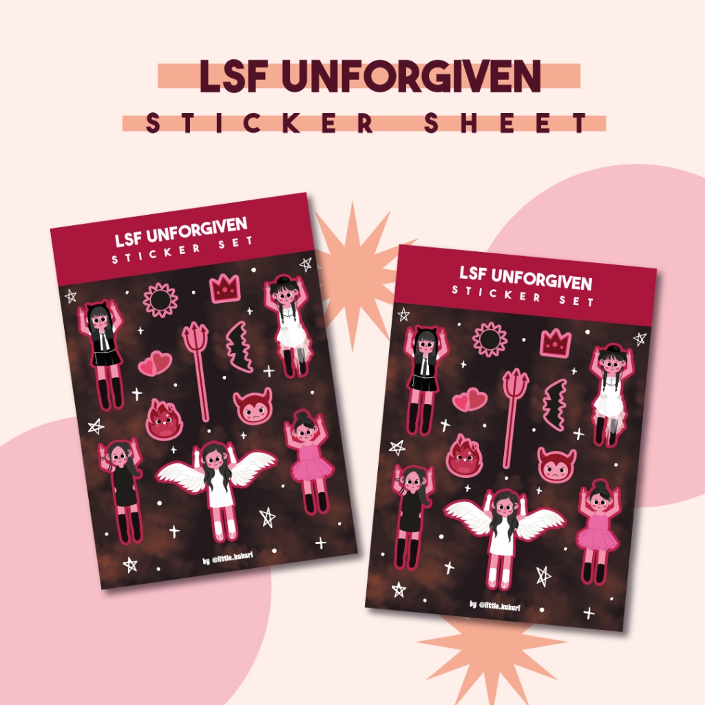 

LSF UNFORGIVEN STICKER SHEET GLITTER [GRADE B]