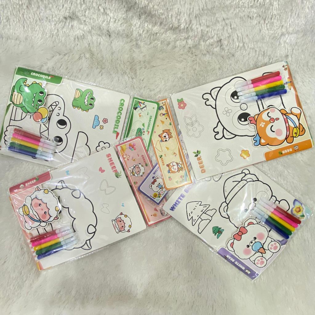 

1 set Belajar mewarnai binatang untuk anak TK dan SD