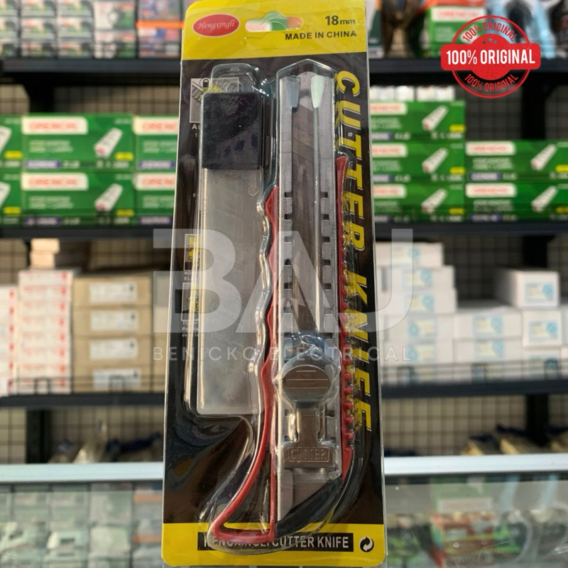 

Pisau cutter kanife besar 18mm pisau pemotong kertas super tajam dan murah