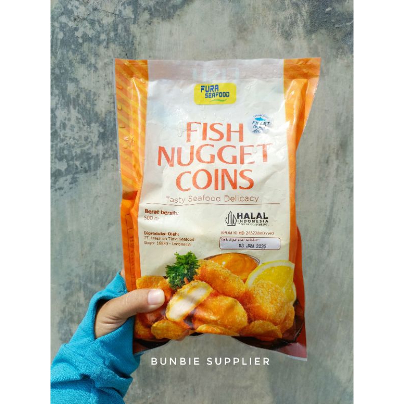 

Fura Fish Nugget Coin 500gr / Naget Rasa Ikan