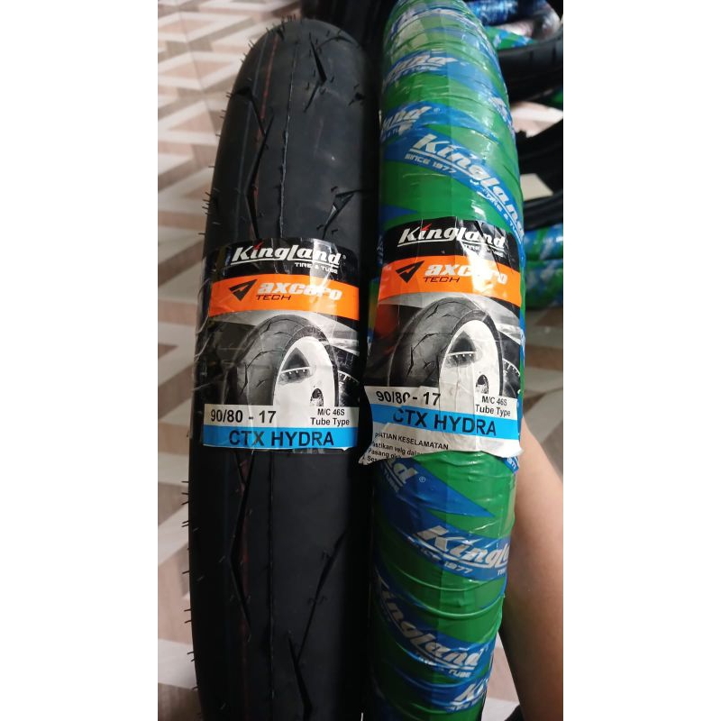 BAN DONAT KINGLAND CTX HYDRA 90/80-17 RING 17 tubetype ban kingland ban 90/80-17 ban ring 17 ban mot