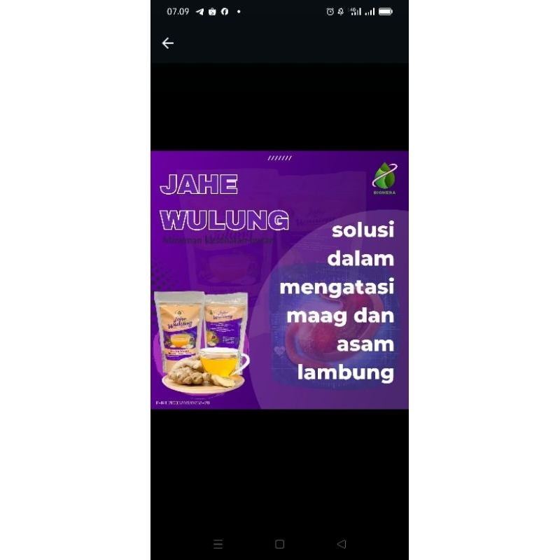 

Jahe Wulung Biohera