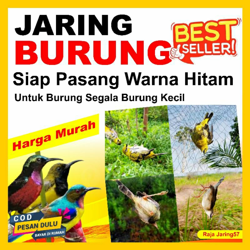 jaring burung/jaring burung kecil/jaring segala burung kecil/jaring siap pasang