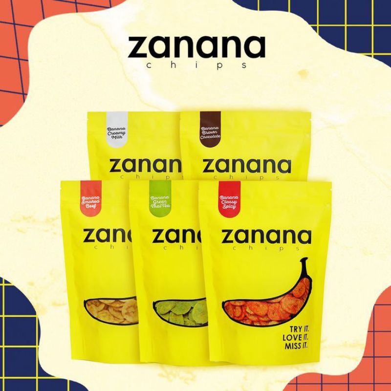 

ZANANA CHIPS KERIPIK PISANG KEKINIAN BERVARIAN RASA KEMASAN 80 GRAM