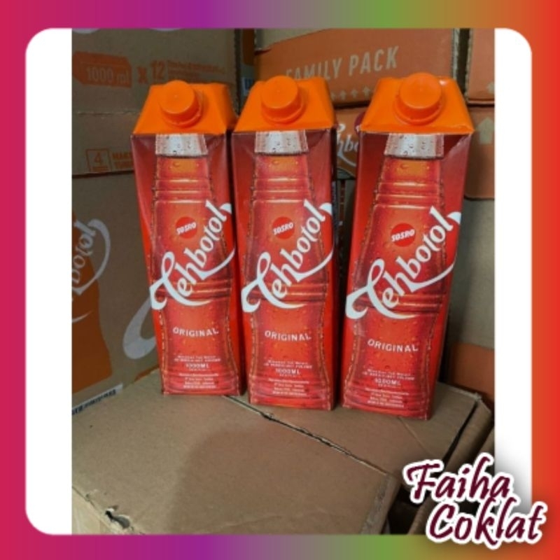 

Teh Botol Sosro Original 1L 1liter 1000ml 1000 ml Minuman Segar Faiha Coklat