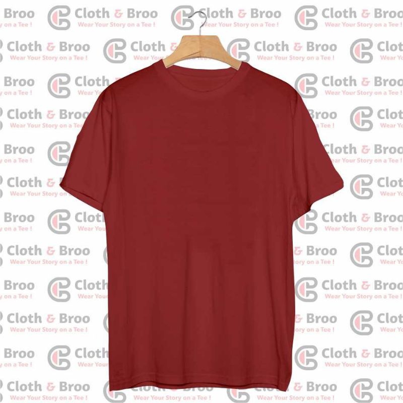 Kaos Polos Maroon Pendek Knitto