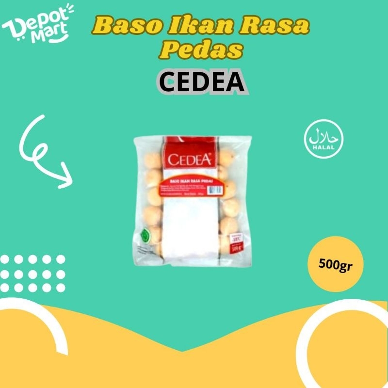 

Cedea Bakso Ikan Rasa Pedas 500gr / Ikan Olahan Depot Mart