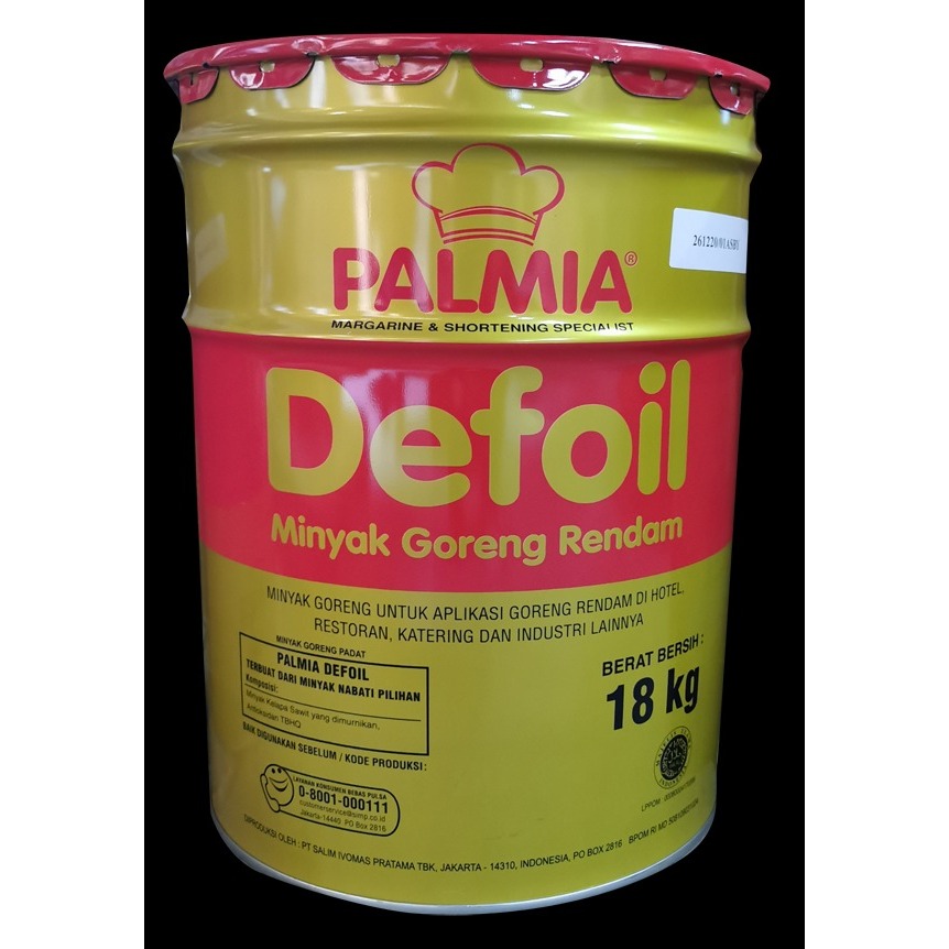 

Palmia defoil 18 kg kemasan kaleng