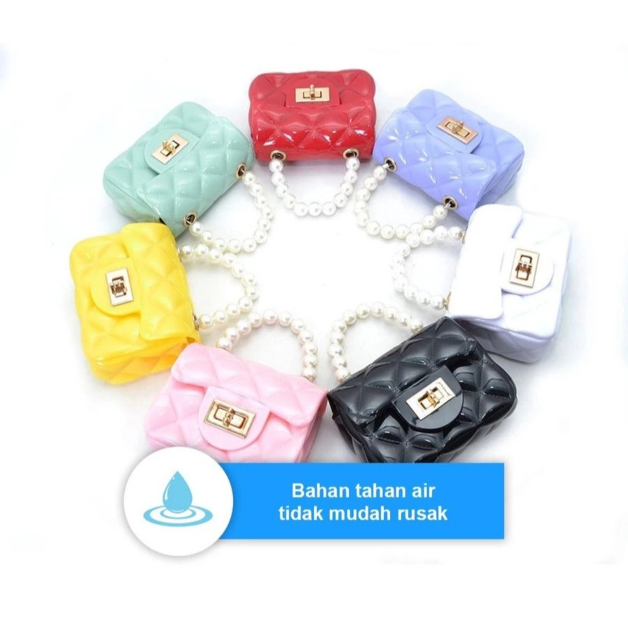 Alice - Tas Jelly Slempang Wanita Anak bahan jelly Import