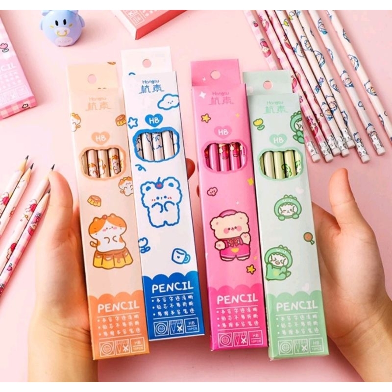

PENSIL TULIS HB ANIMAL 1 SET ISI 6 - PENSIL HB SEKOLAH MOTIF KARTUN